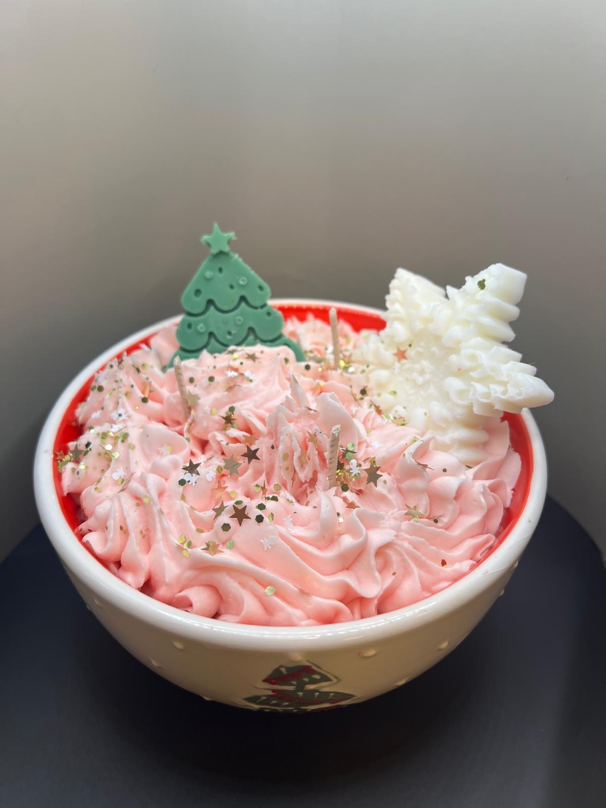 Frosted Christmas Bowl