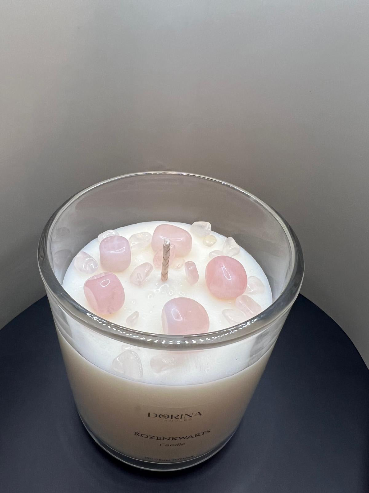 Rozenkwarts Candle