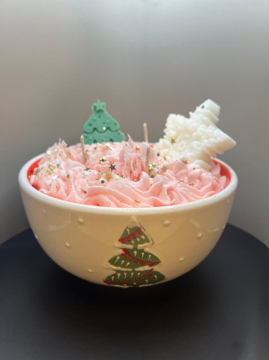 Frosted Christmas Bowl