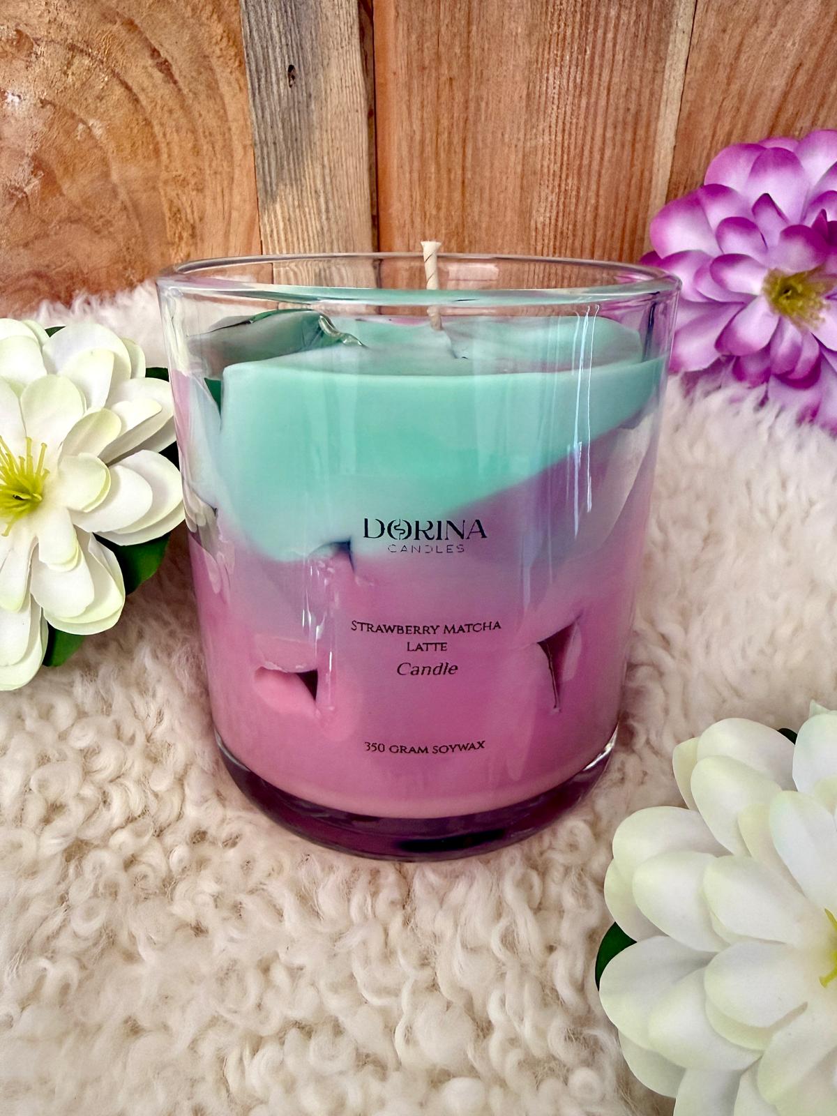 Strawberry Matcha Latte Candle